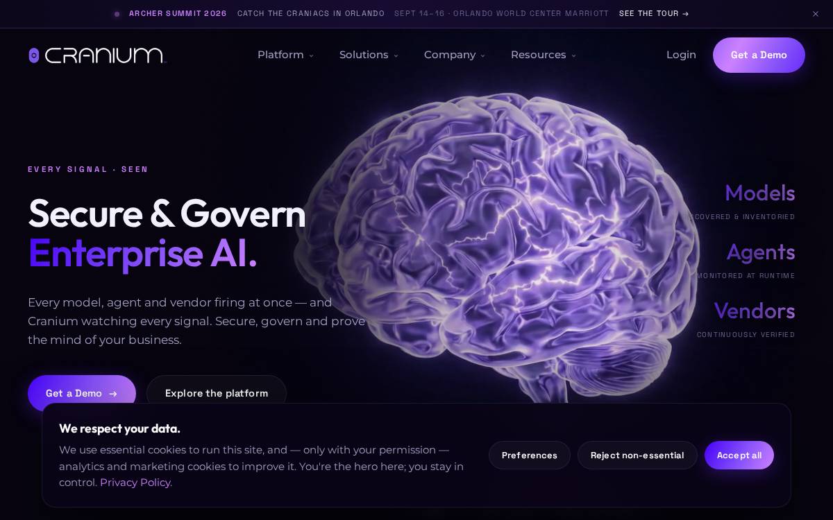 Cranium website preview