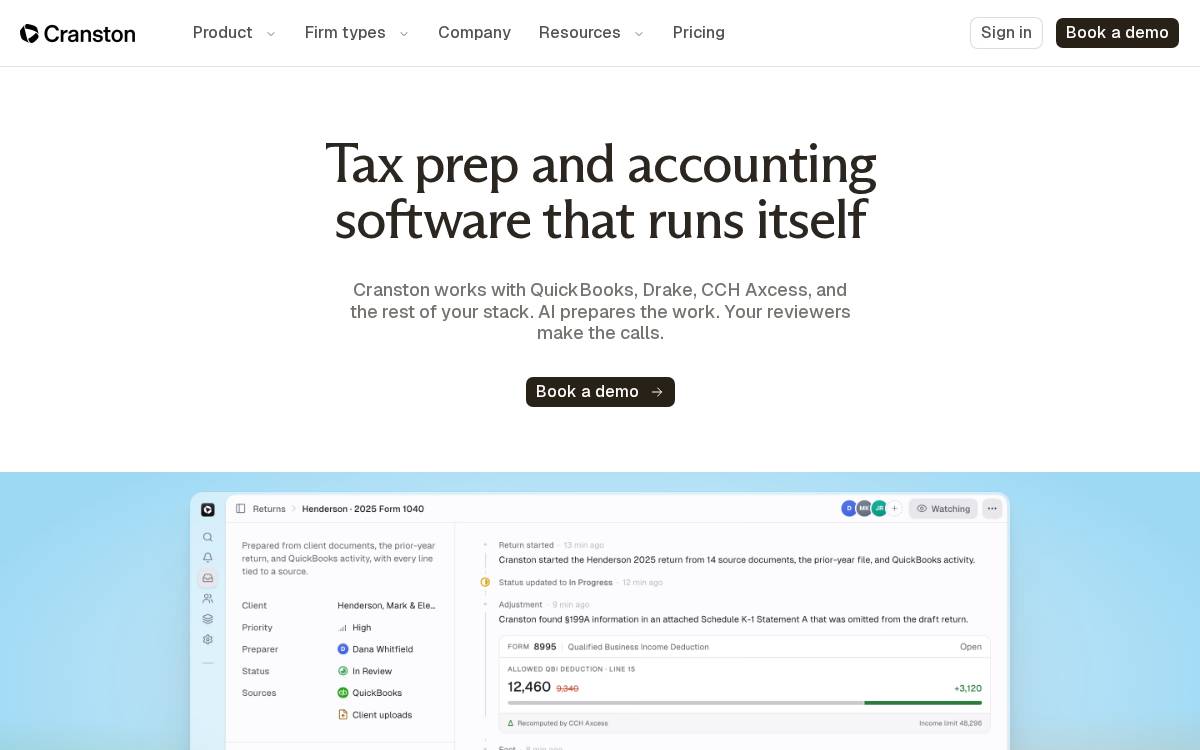 Cranston AI website preview