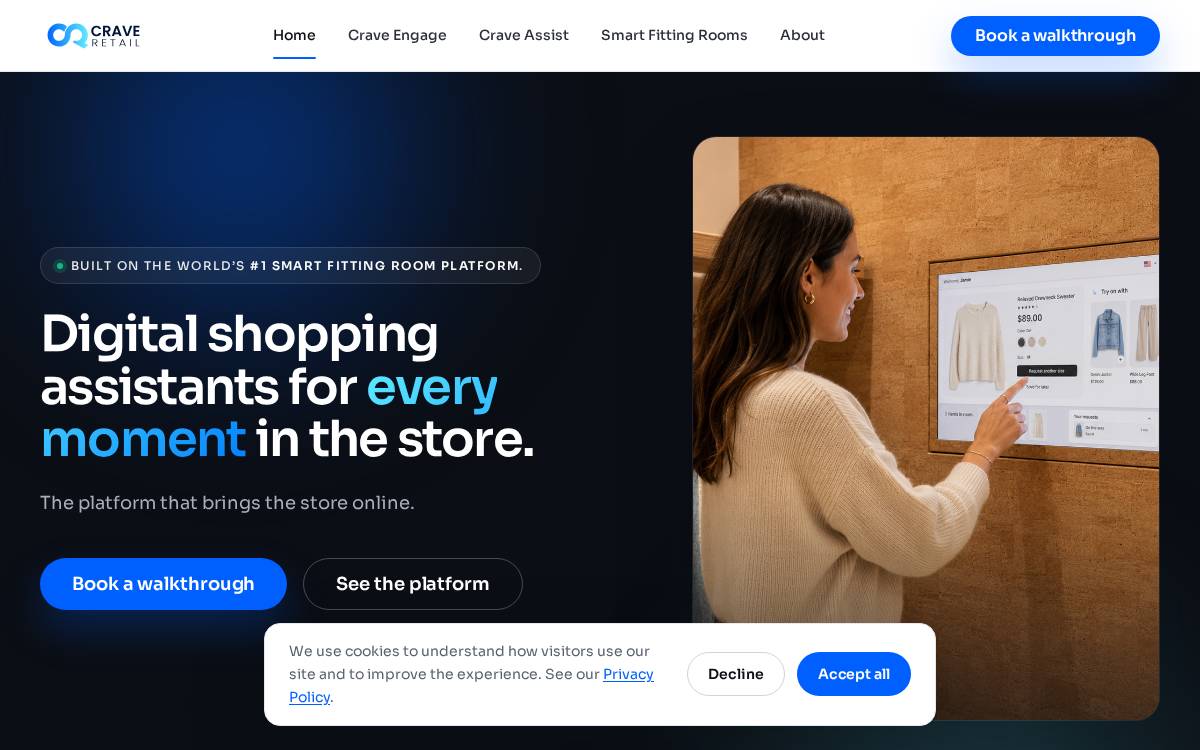 Crave Retail website preview