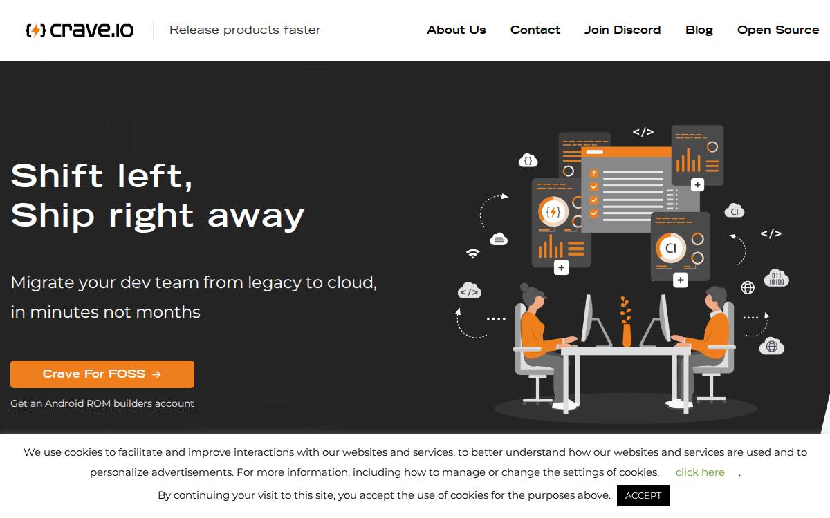 Crave website preview