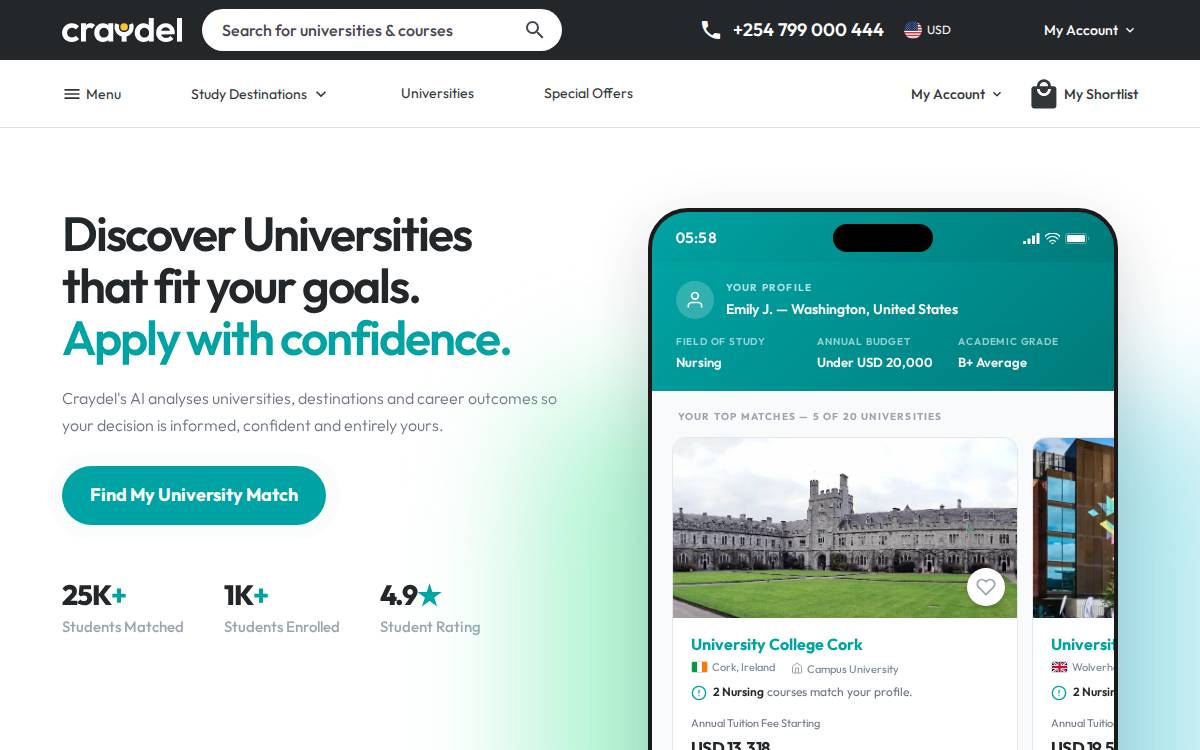 Craydel website preview