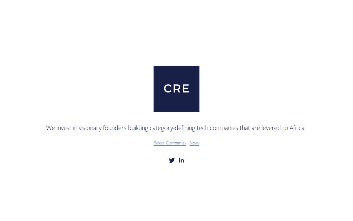 CRE Venture Capital website preview