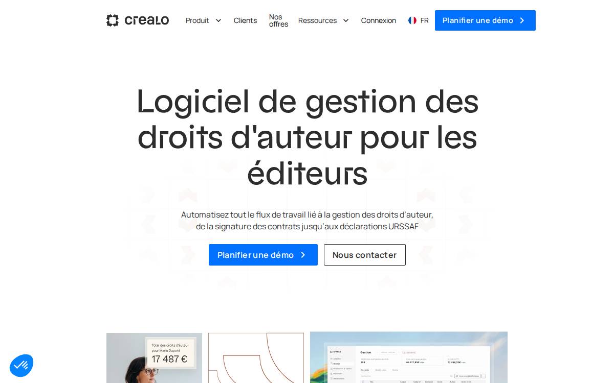 Crealo website preview