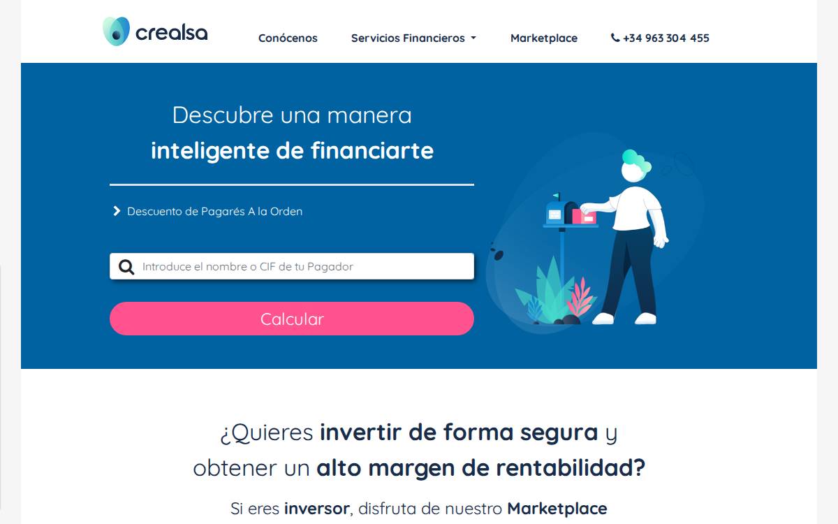 Crealsa website preview