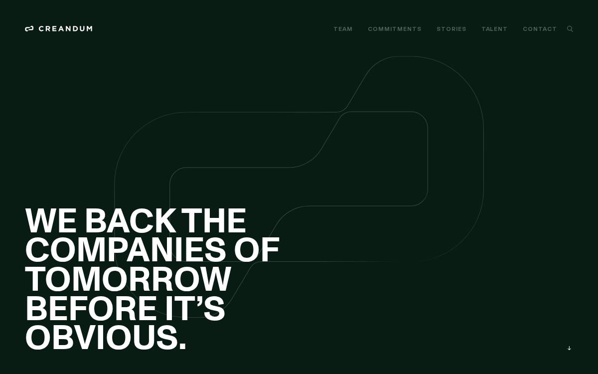 Creandum website preview