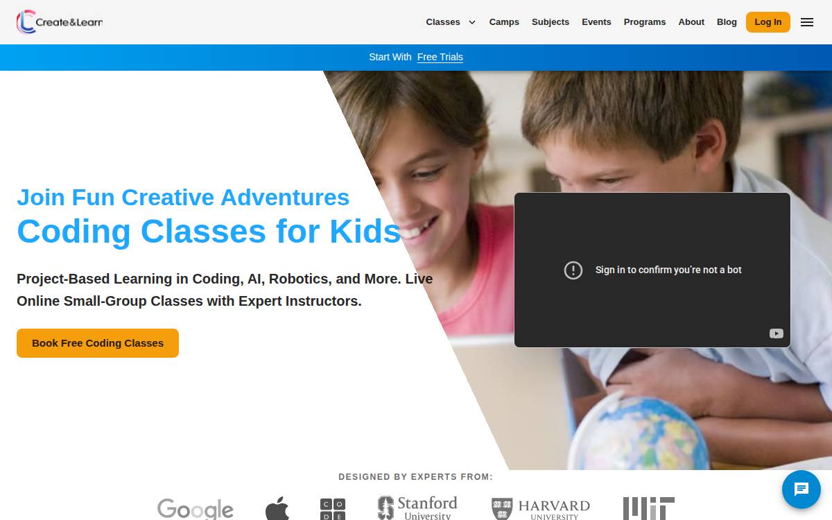 Create Learn website preview