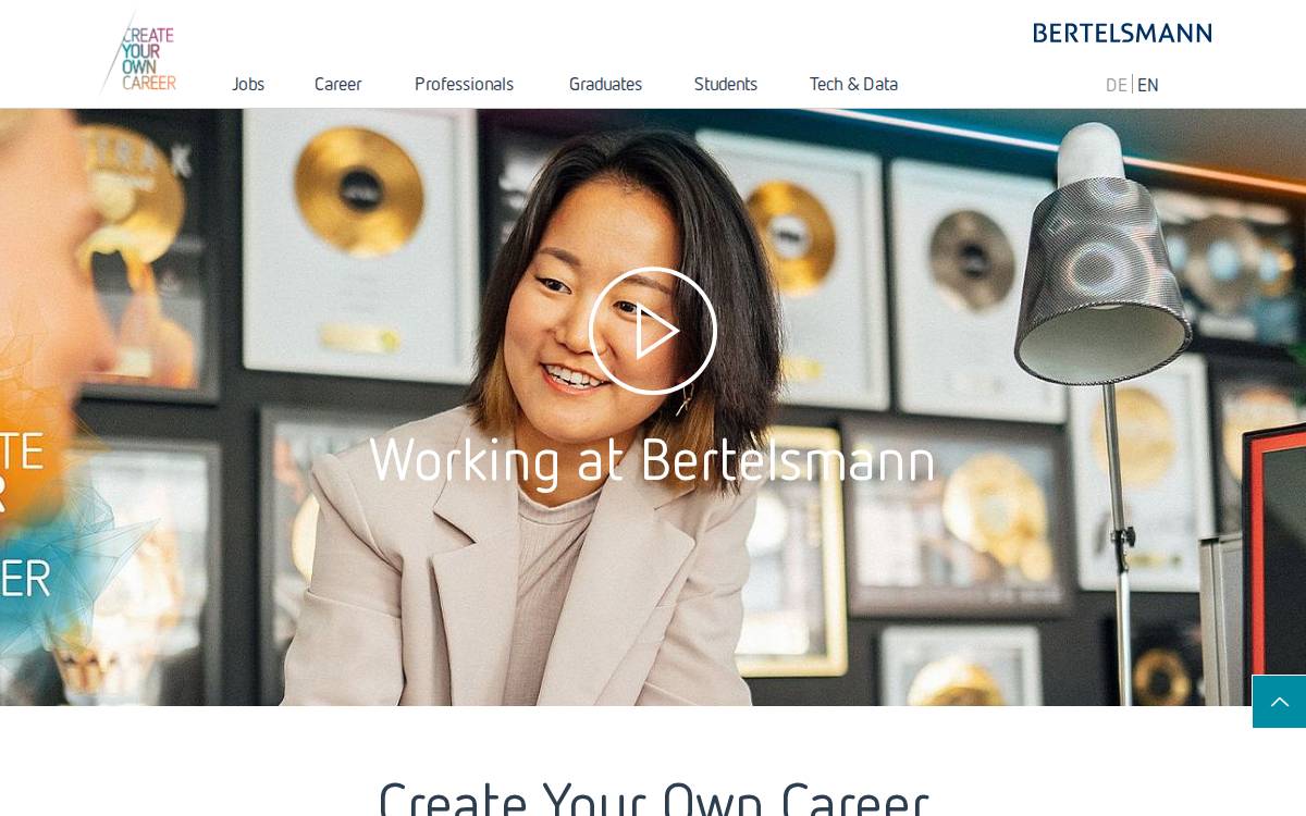 Createyourowncareer website preview