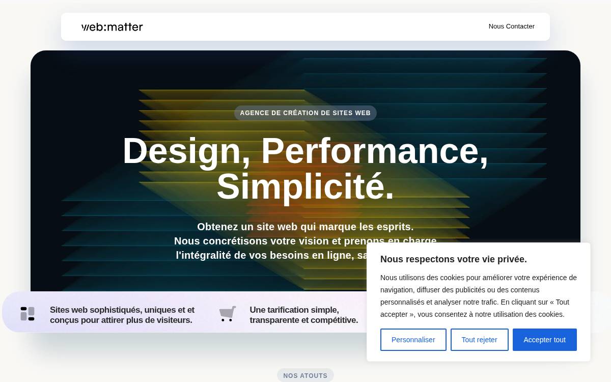 Creátion de sites internet website preview