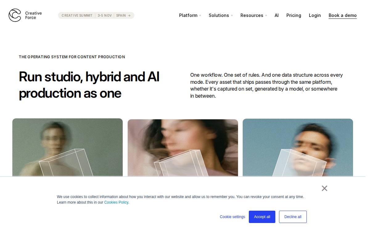 Creative Force website preview