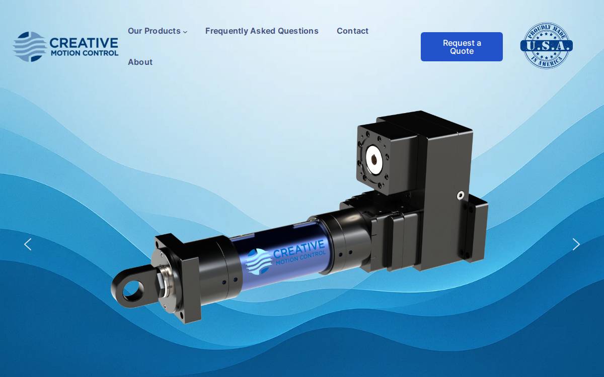 Creativemotioncontrol website preview