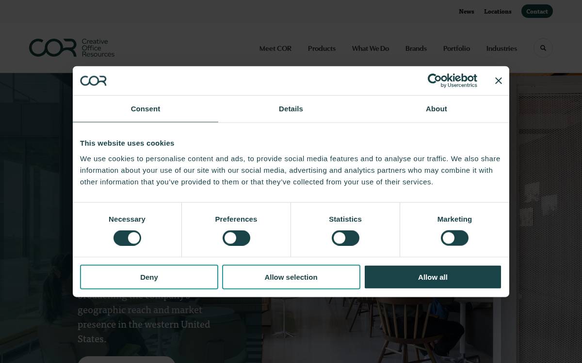 Creativeofficeresources website preview