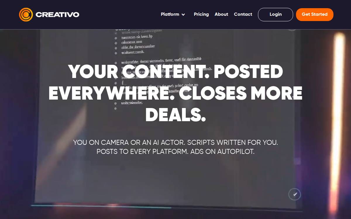 Creativo website preview