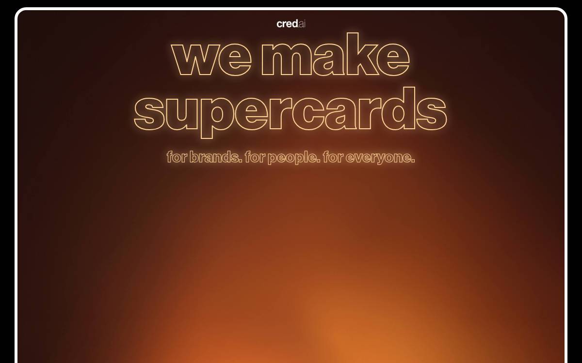 Cred website preview