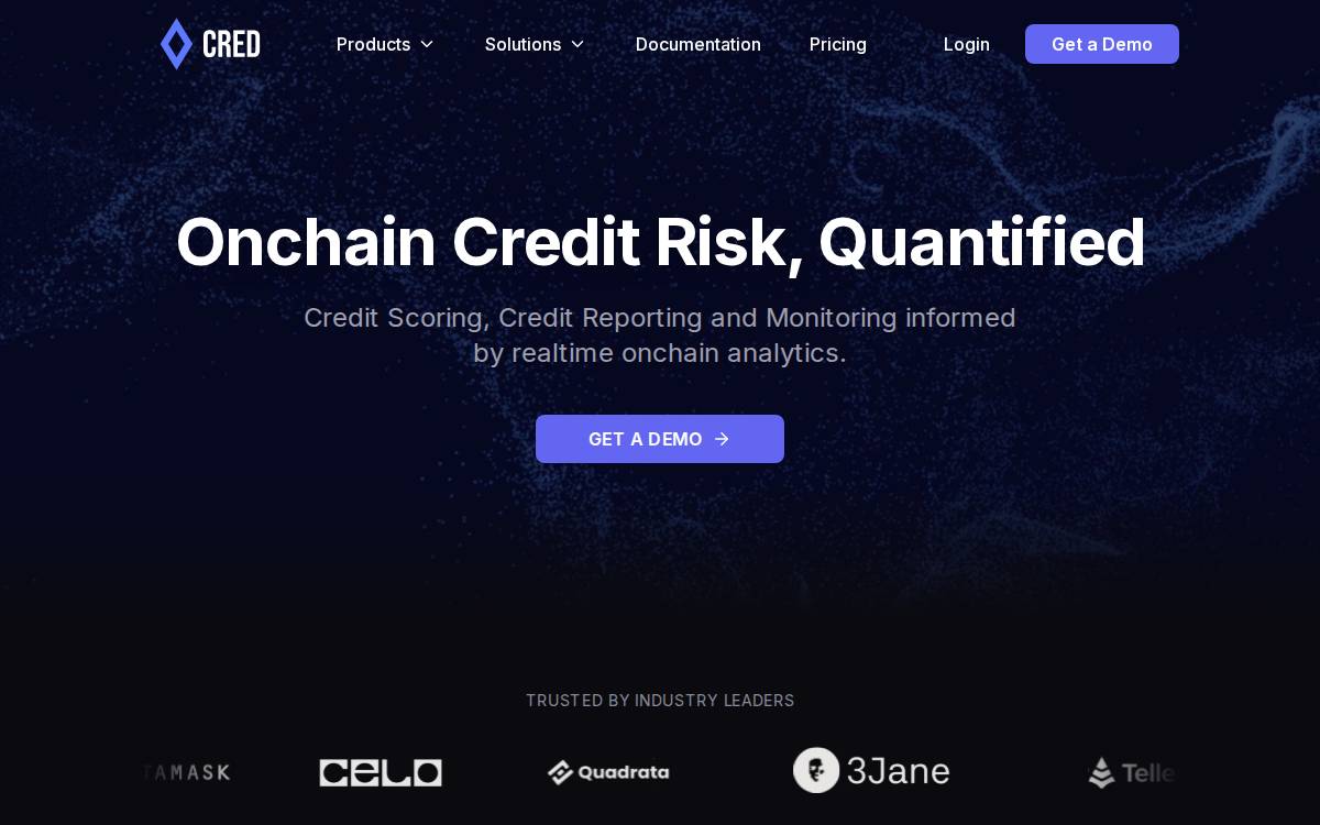 Cred website preview