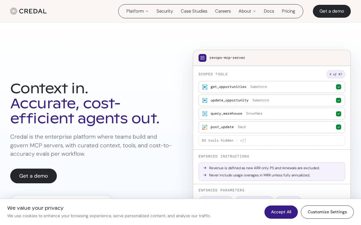Credal.ai website preview