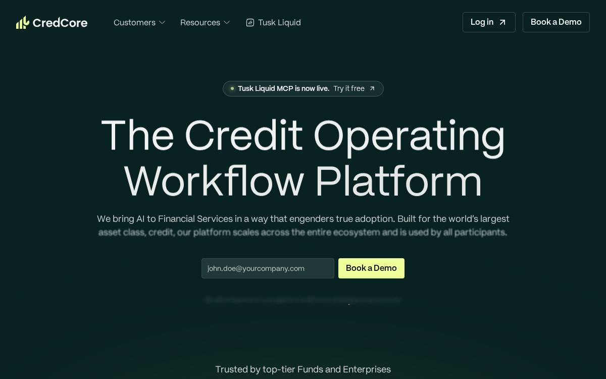 CredCore website preview