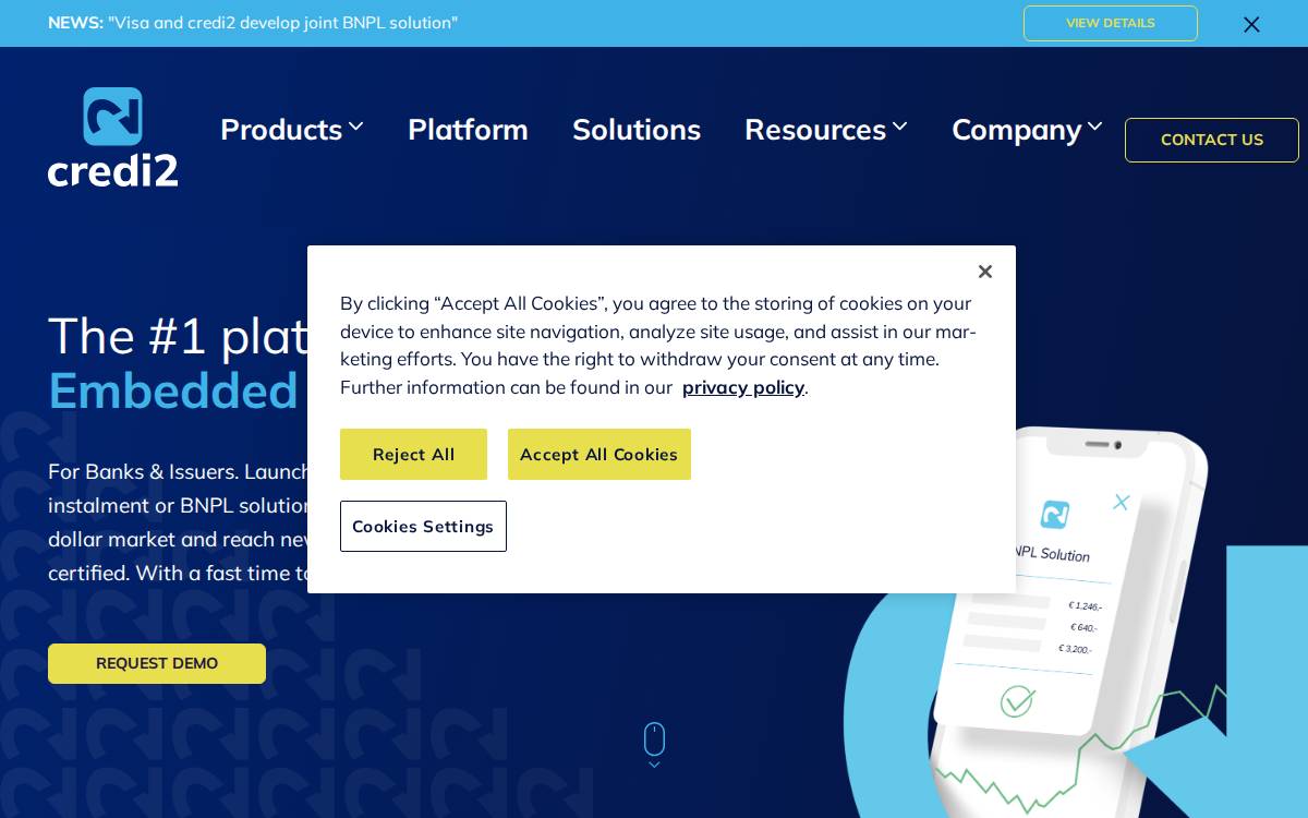 credi 2 website preview