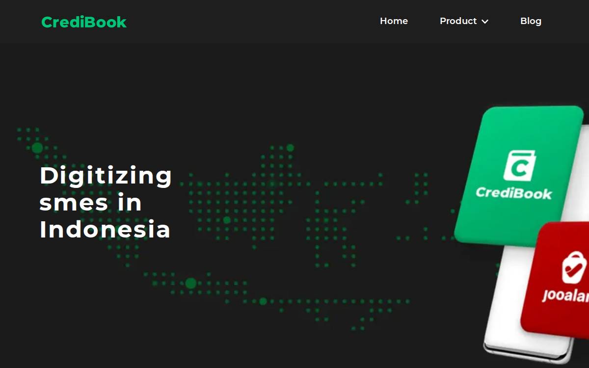 CrediBook website preview