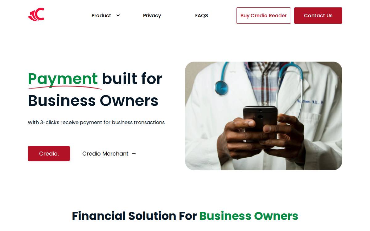 Crediometer website preview