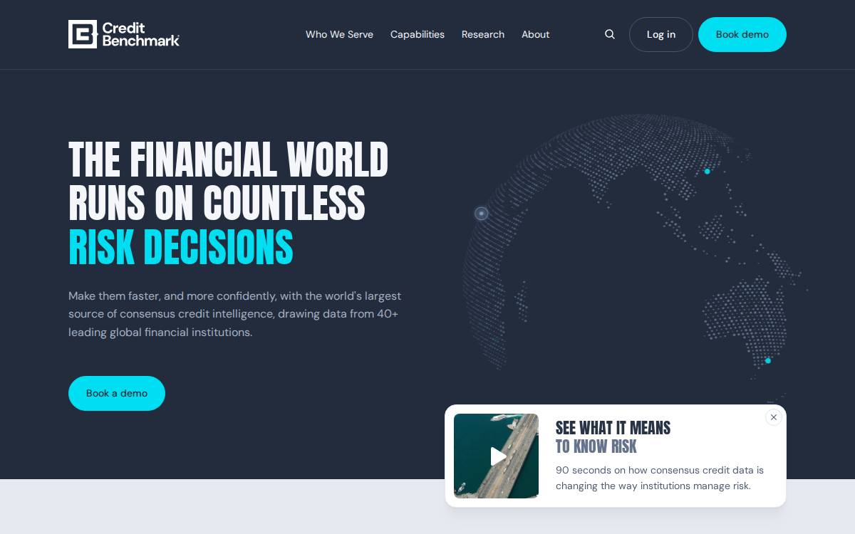 Credit Benchmark website preview