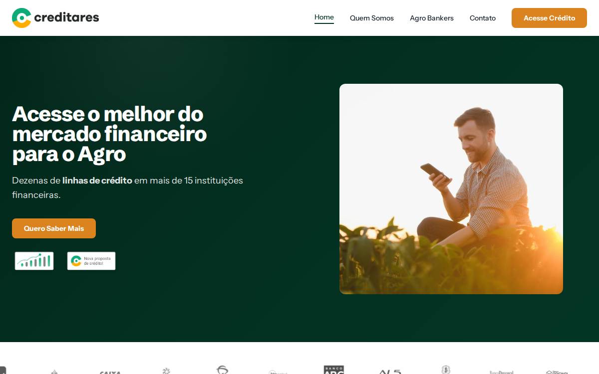Creditares website preview