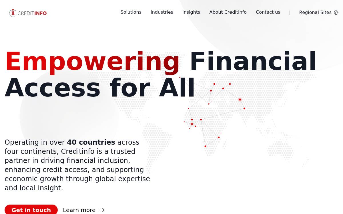 Creditinfo website preview