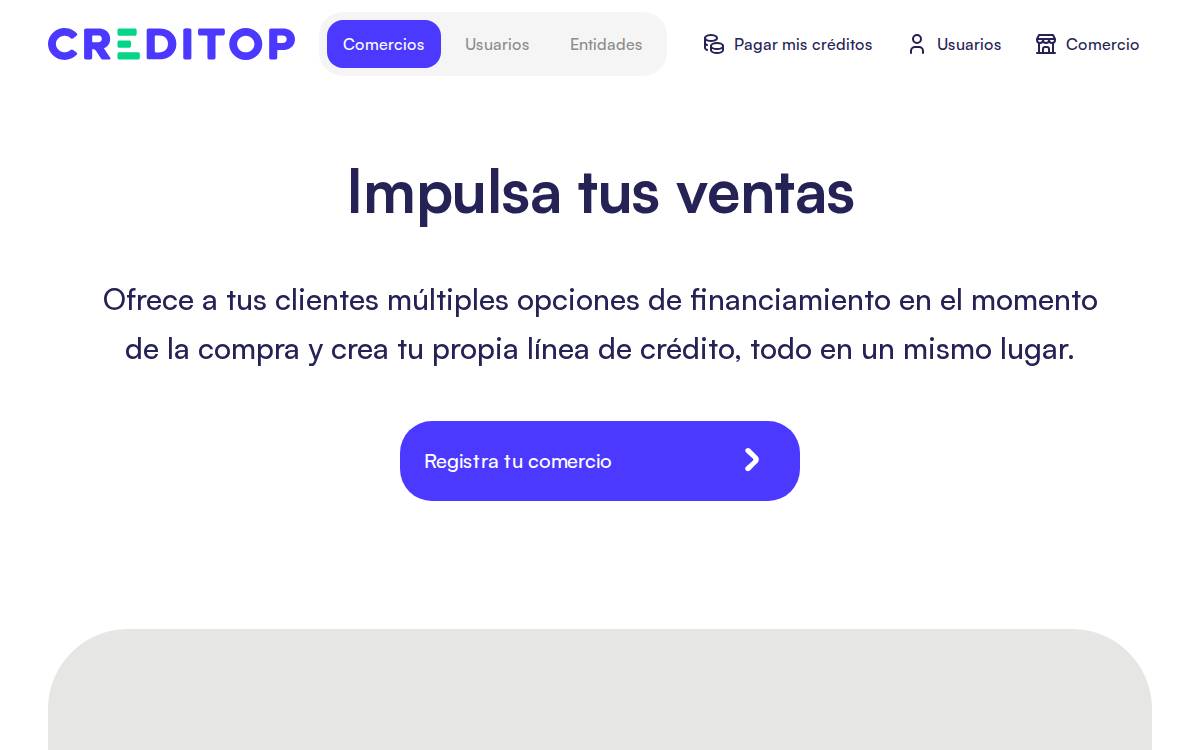 Creditop website preview