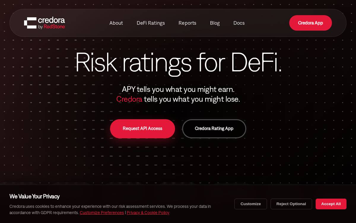 Credora website preview