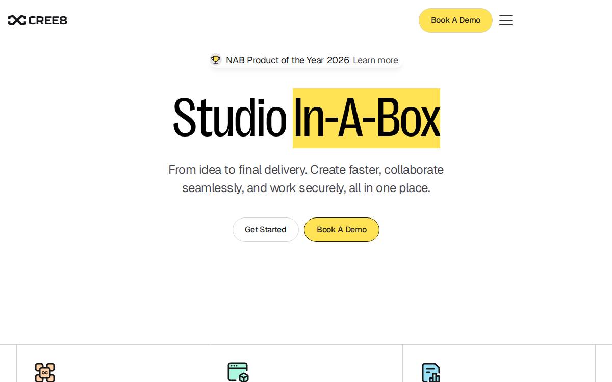 Cree8 website preview