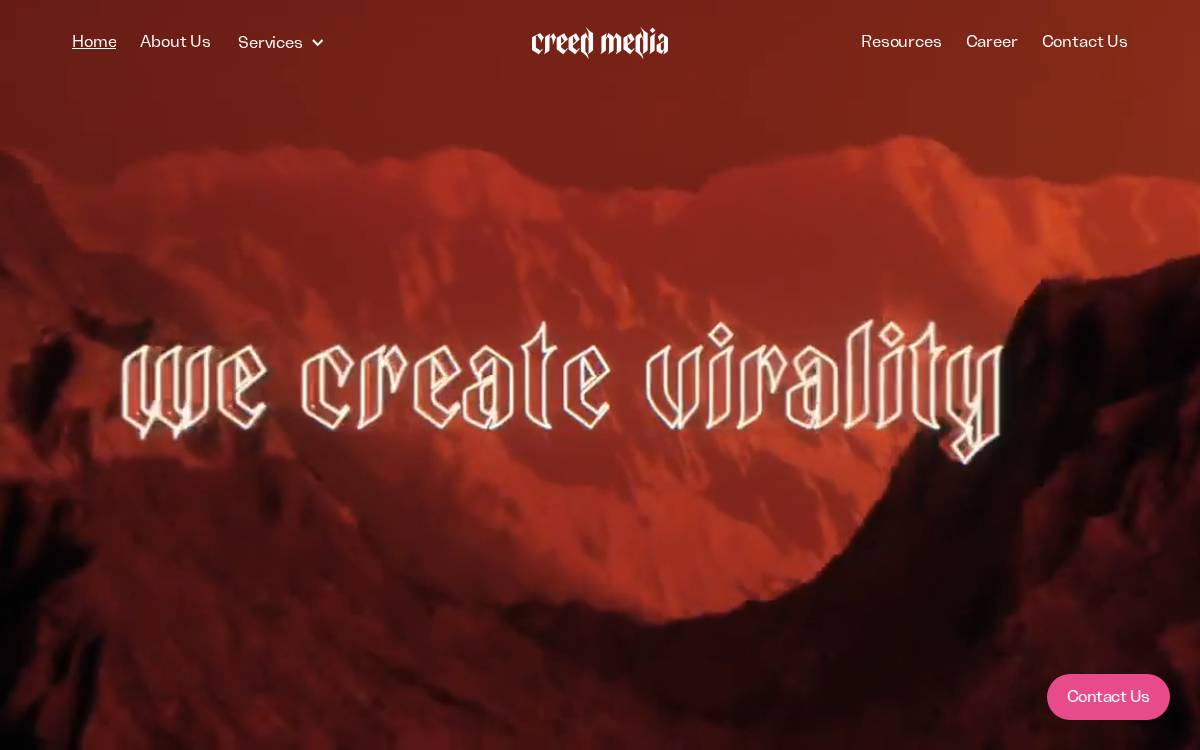 Creed Media website preview