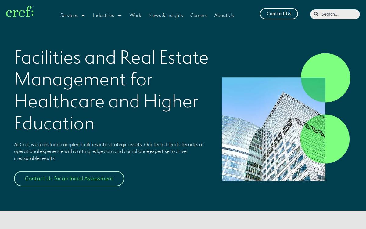 Cref website preview