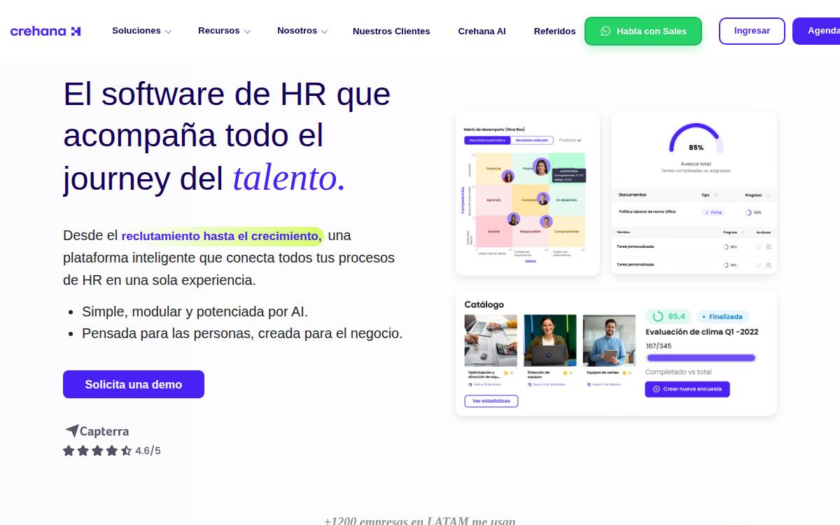 Crehana website preview