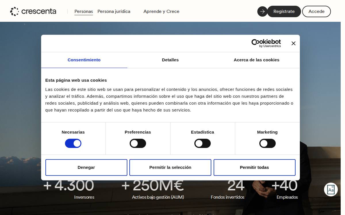 Crescenta website preview