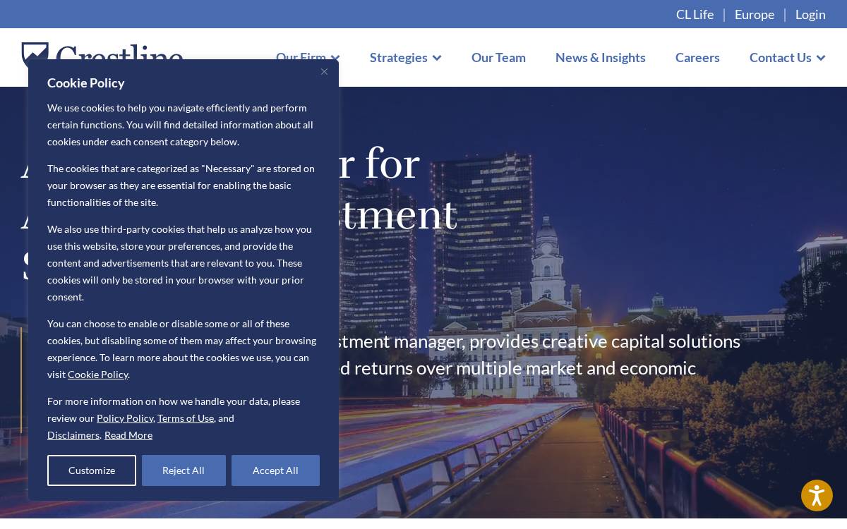 Crestlineinvestors website preview