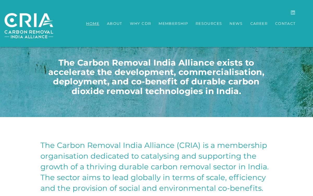 cria website preview