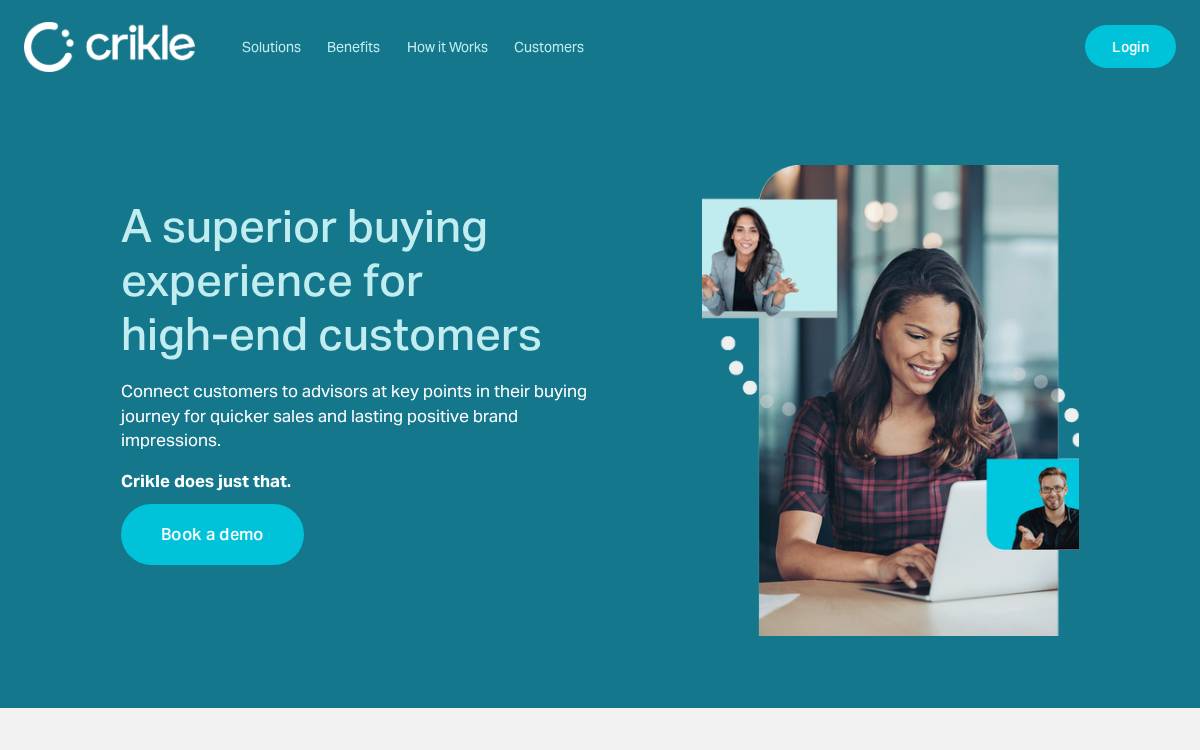 Crikle website preview
