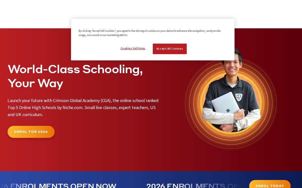 Crimson website preview