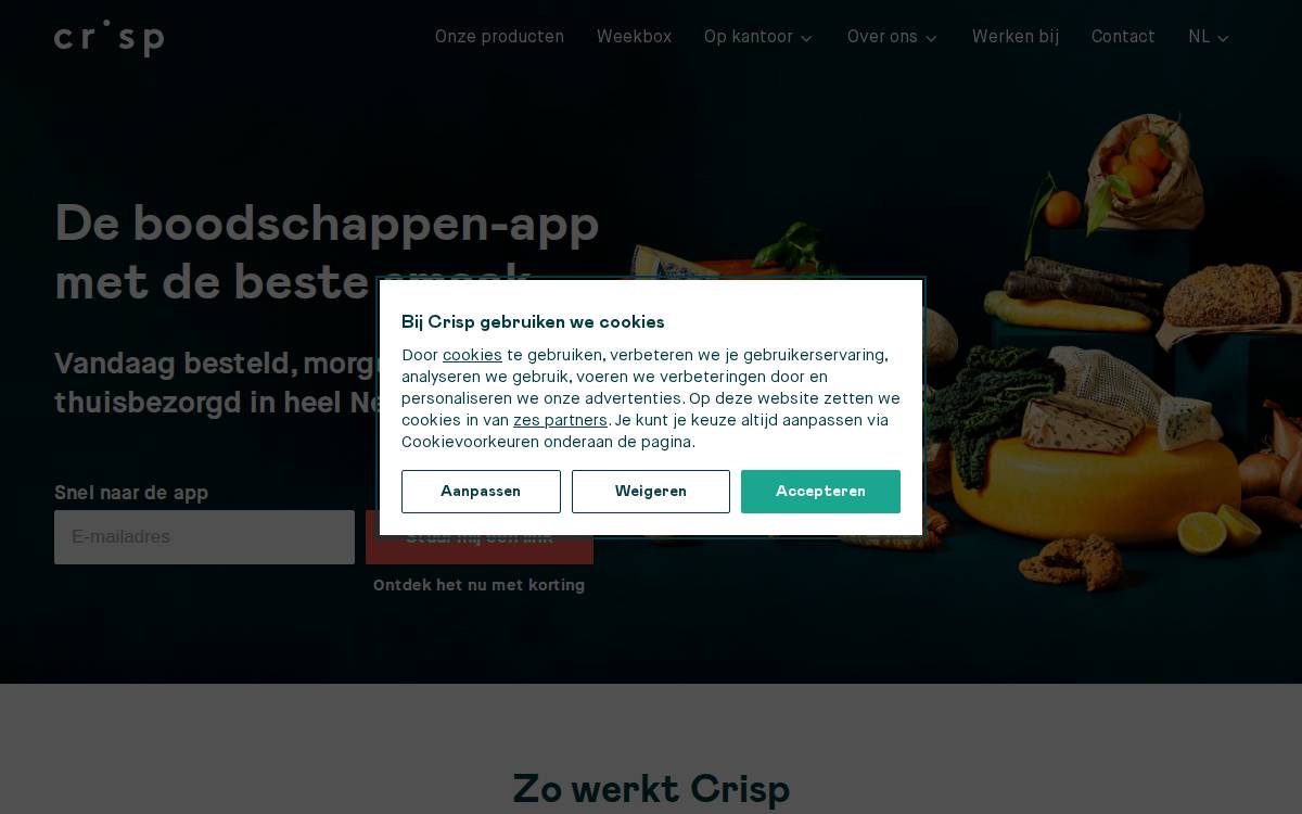 Crisp website preview