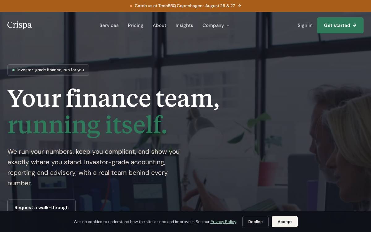 Crispa website preview