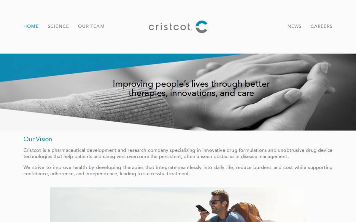 Cristcot website preview