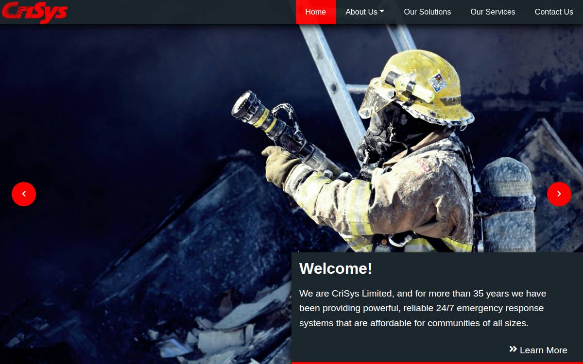 CriSys Limited website preview