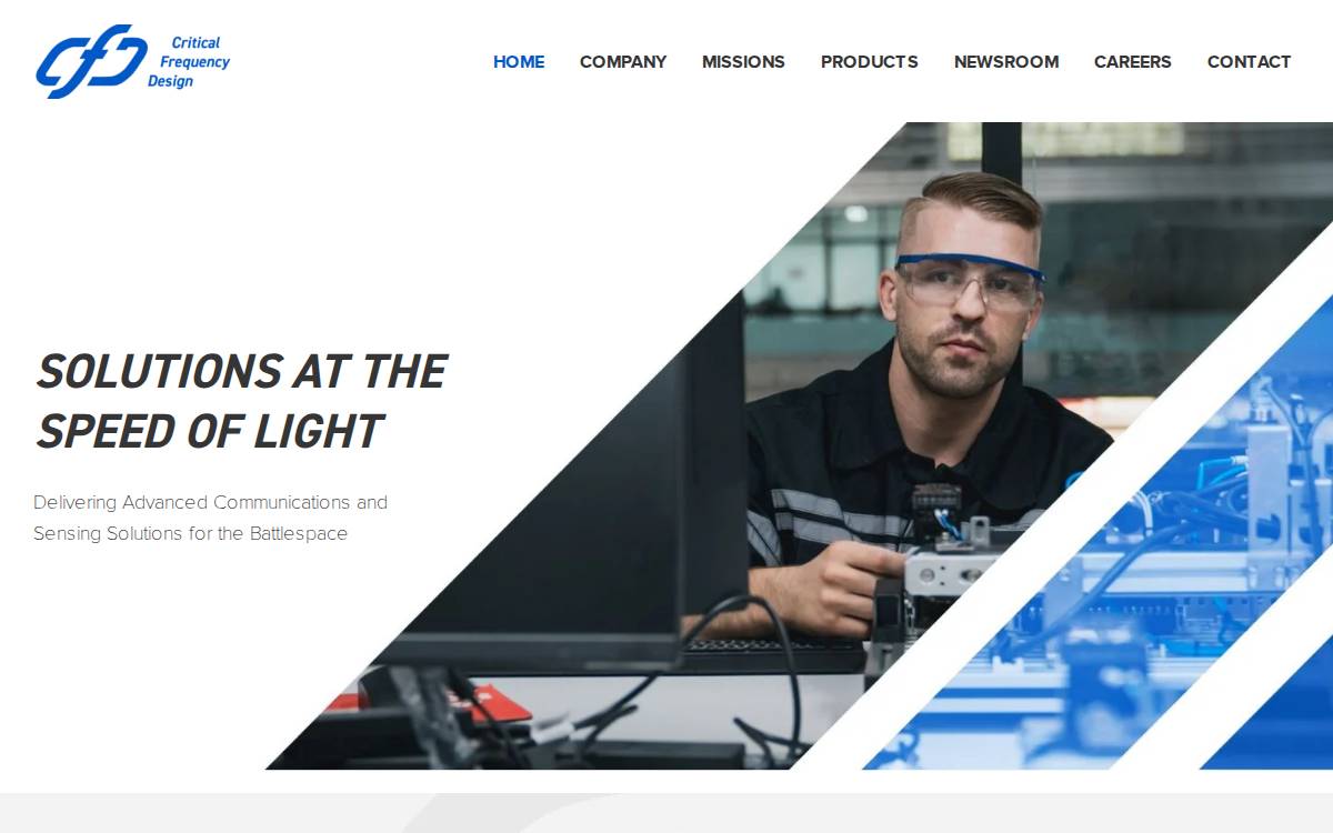 Critical Frequency Design website preview