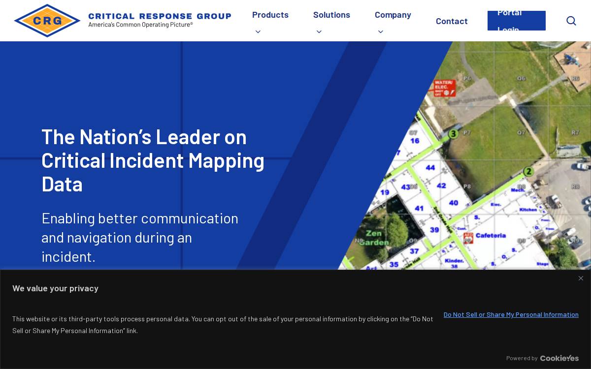 Critical Response Group website preview