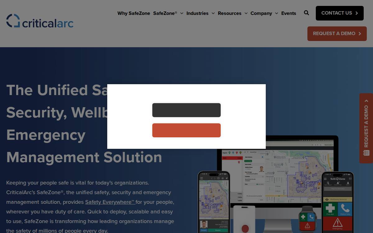 Criticalarc website preview