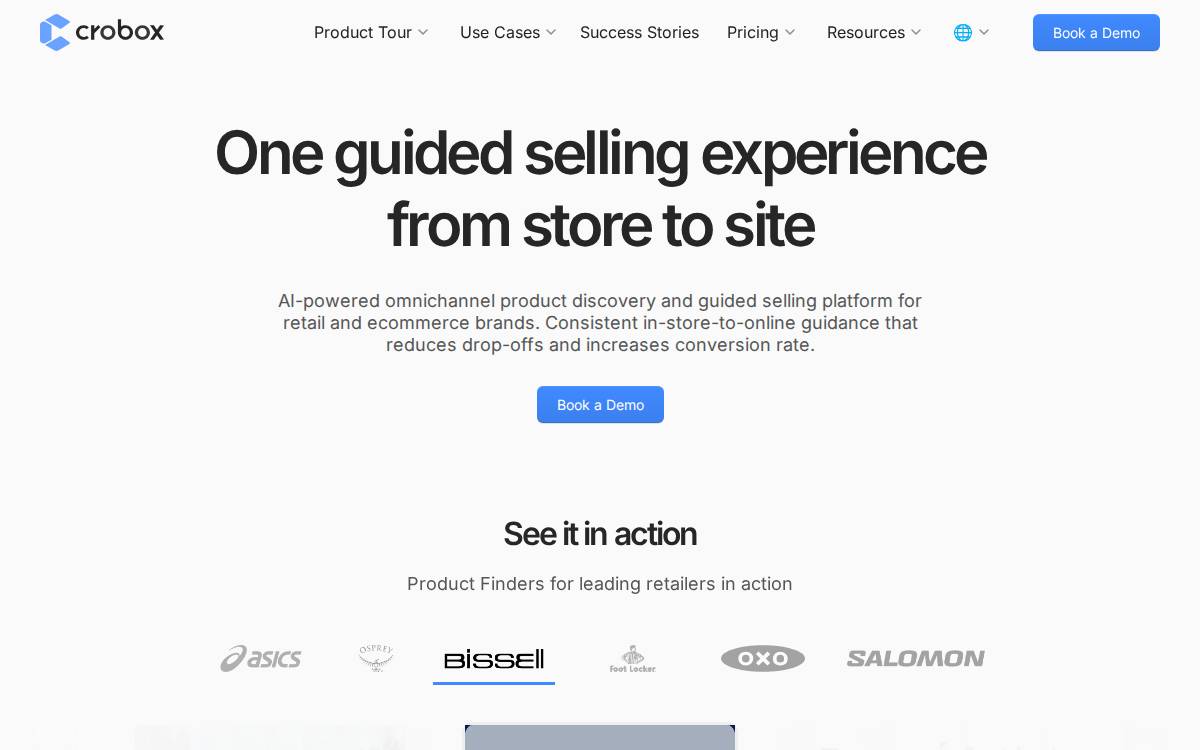 Crobox website preview