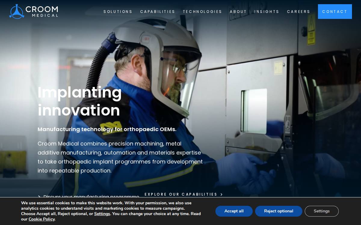 Croom Medical website preview