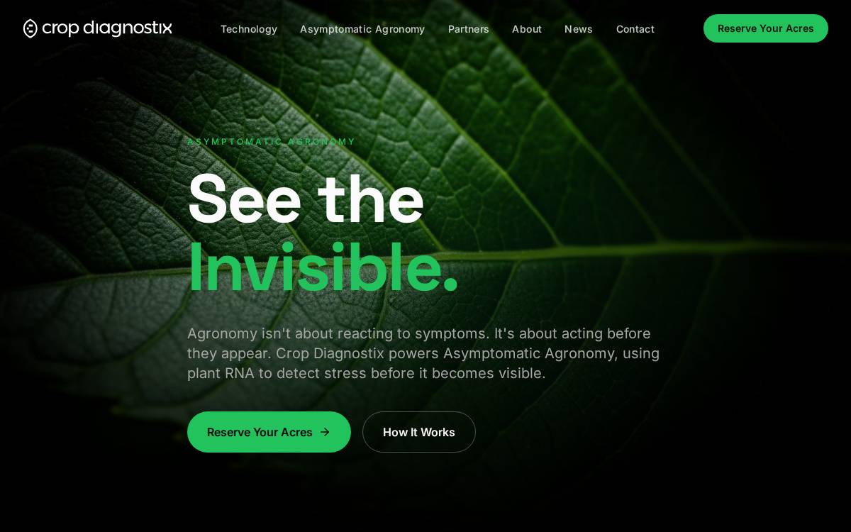Crop Diagnostix website preview