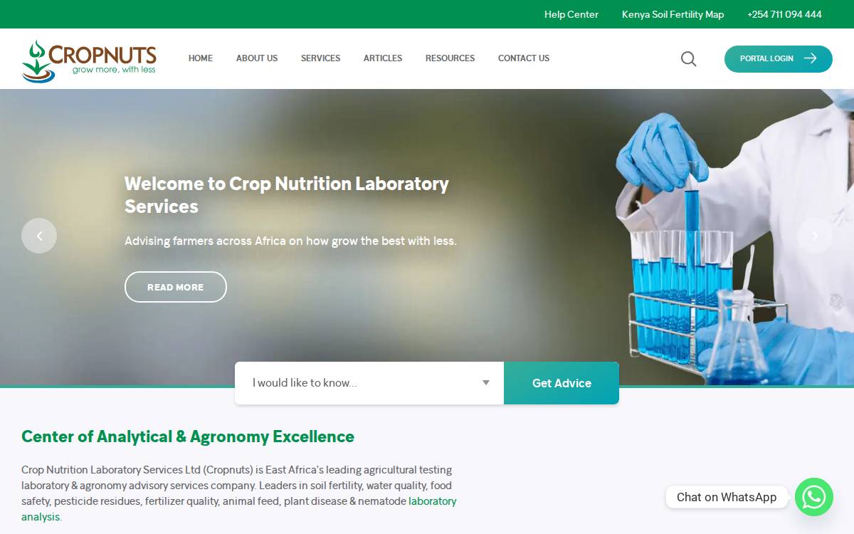 Cropnuts website preview