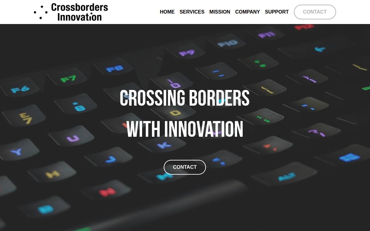 Crossborders Innovation株式会社 website preview