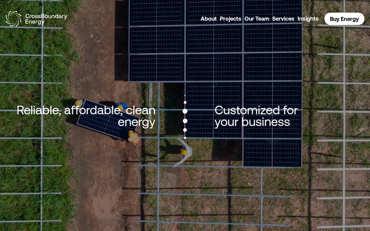 CrossBoundary Energy I website preview